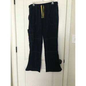 Spread Good Cheer Women's Scrub Uniform Pants Nurse Medical Size 2X Petite Blue